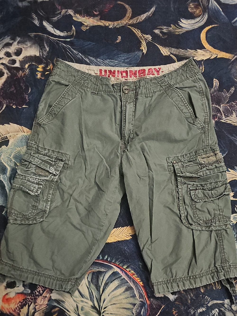 UNIONBAY Green Utility Cargo Shorts